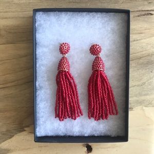 BaubleBar drop tassel earrings